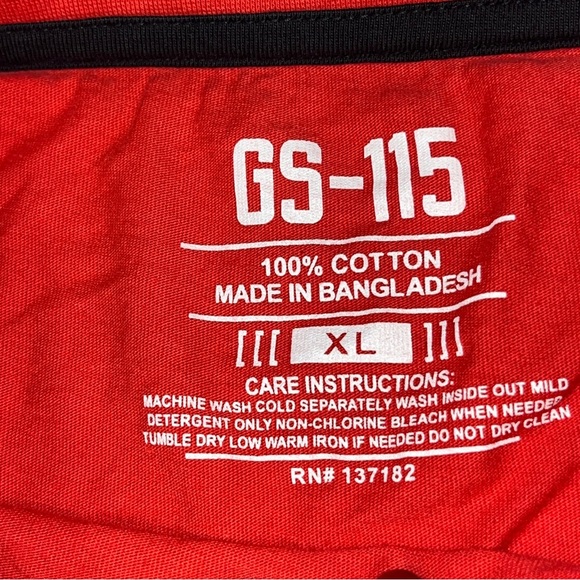 Hustle GS-115 RED Grafitti Art T-Shirt black Splatter Street Hip Hop Drip Men XL - Picture 6 of 9